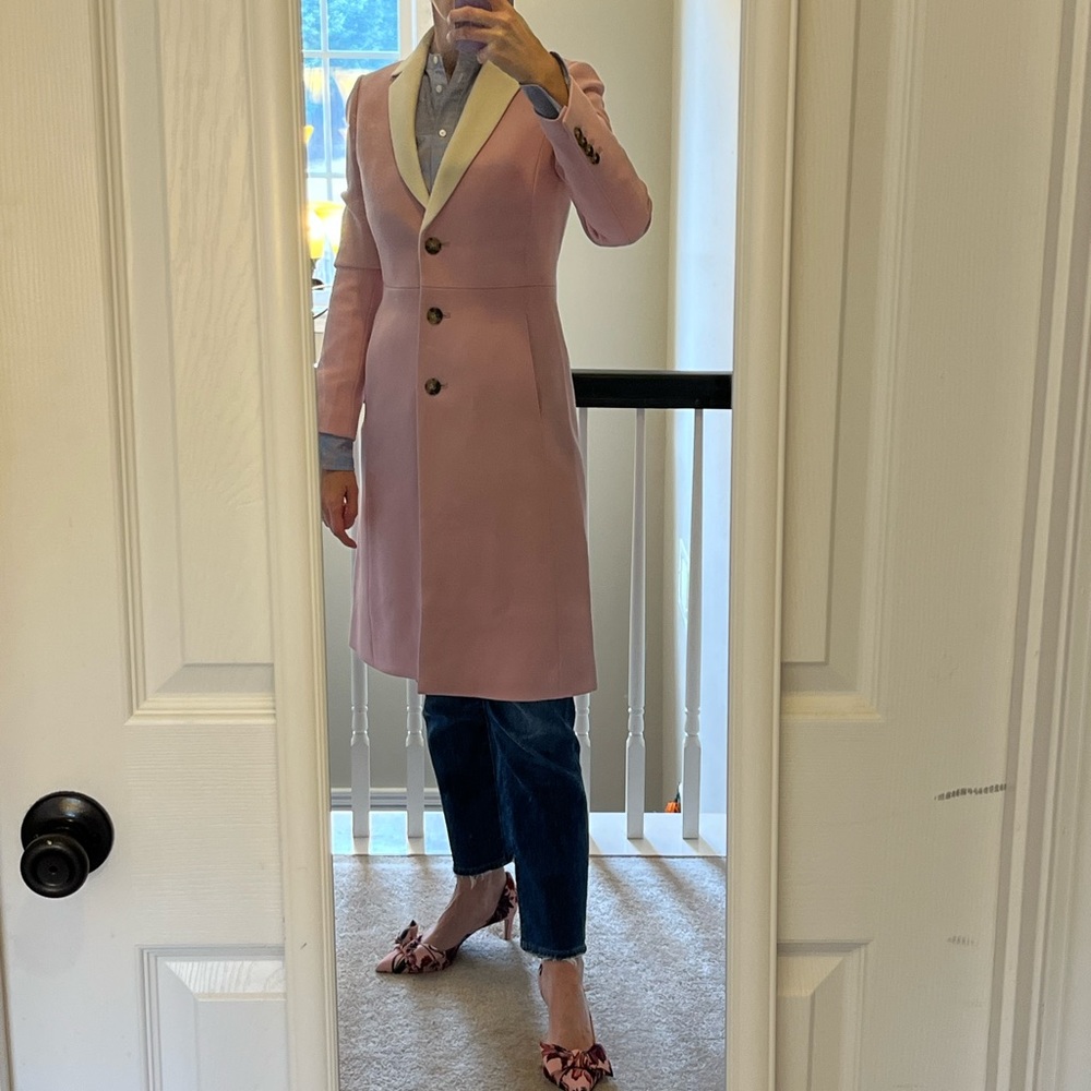 NEW with Tags J Crew Lady Day Topcoat in Italian double-cloth wool blend Sz 00